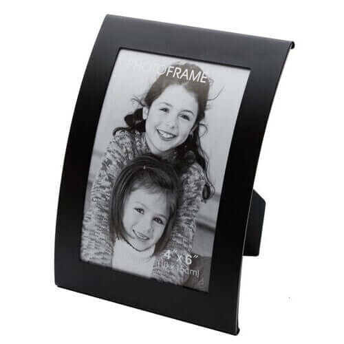 Load image into Gallery viewer, Curve Picture Photo Frame Curved Aluminium Portrait 10cm x 15cm (4"x6") - Black