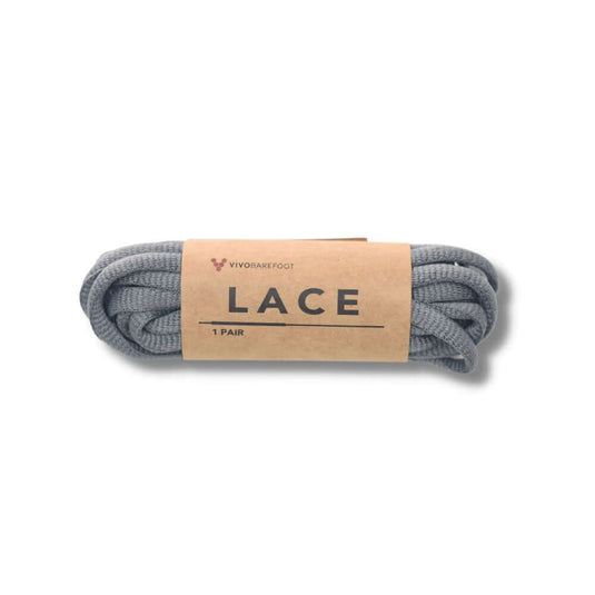 Vivobarefoot Dark Grey Oval Shoe Laces 6mm round | Adventureco