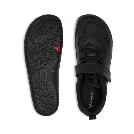 Vivobarefoot Primus Ludo School Juniors – Obsidian