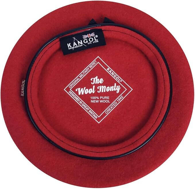 Load image into Gallery viewer, KANGOL Wool Monty Beret French Hat Military Cap in Red