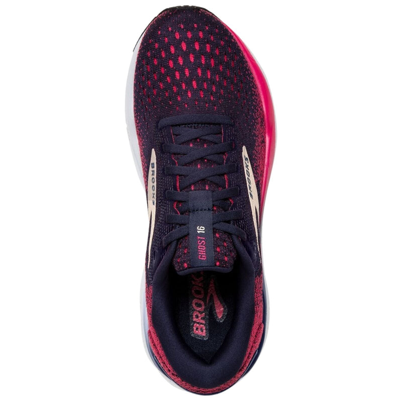 Load image into Gallery viewer, Womens Brooks Ghost 16 Running Shoes in Peacoat/Raspberry/Apricot – Size 7