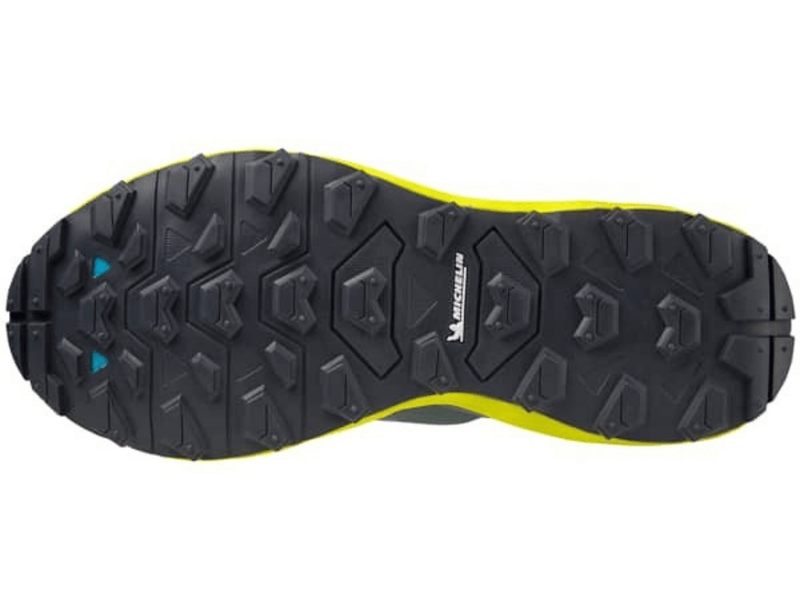 Load image into Gallery viewer, Mizuno Wave Daichi 7 Mens Trail Shoes Gray/Blue/Bolt Size 10.5