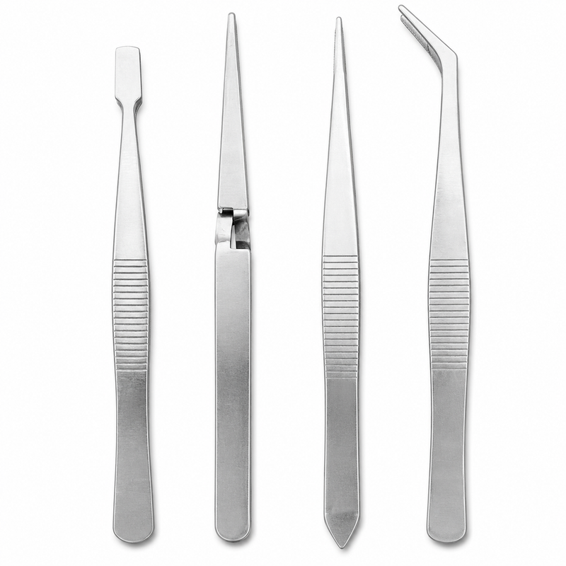 Load image into Gallery viewer, 4pcs Tweezer Set Kit Stainless Steel Tool Multipurpose Plucker-0