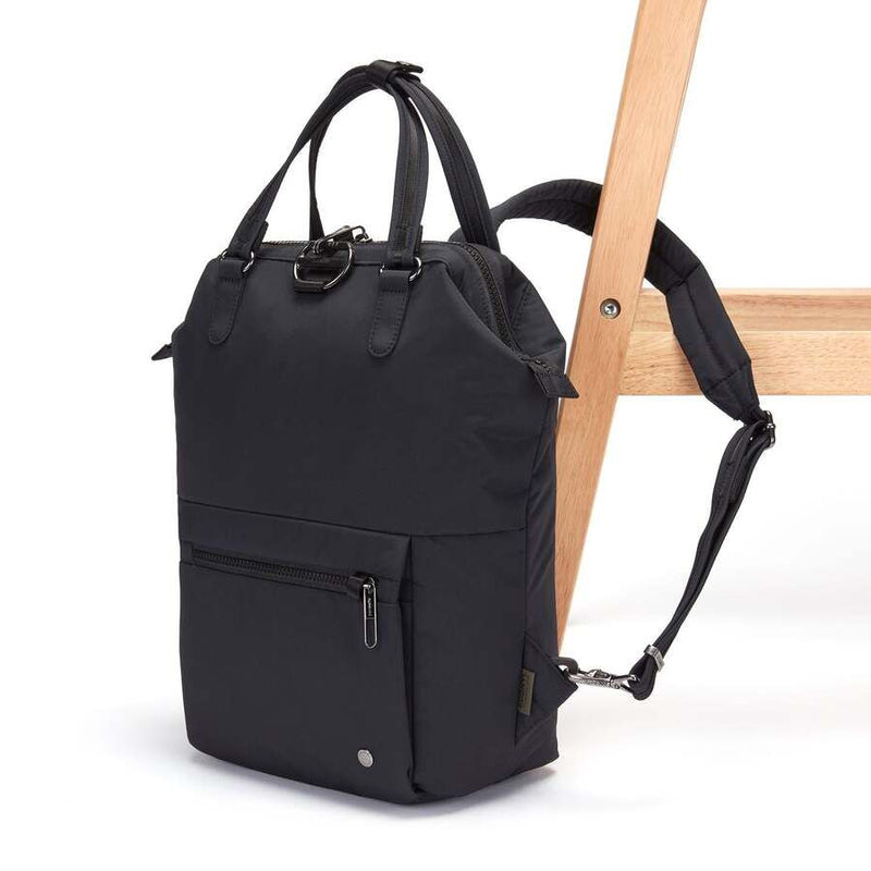 Load image into Gallery viewer, Pacsafe Citysafe CX Econyl Anti-Theft Mini Bag Backpack in Black