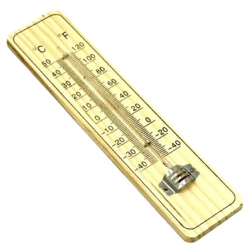Load image into Gallery viewer, WOODEN THERMOMETER Indoor Outdoor Glass Wall Hanging Room Sensor - Natural-0