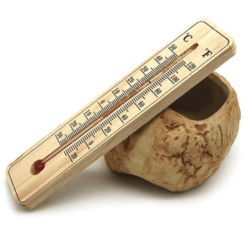Load image into Gallery viewer, WOODEN THERMOMETER Indoor Outdoor Glass Wall Hanging Room Sensor - Natural-4