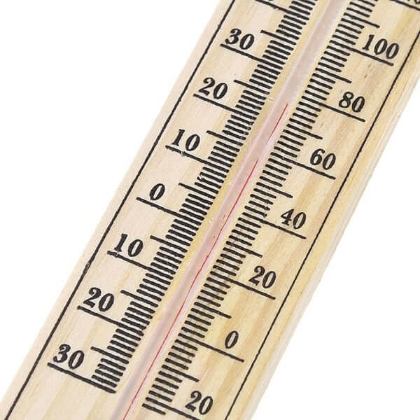 Load image into Gallery viewer, WOODEN THERMOMETER Indoor Outdoor Glass Wall Hanging Room Sensor - Natural-3