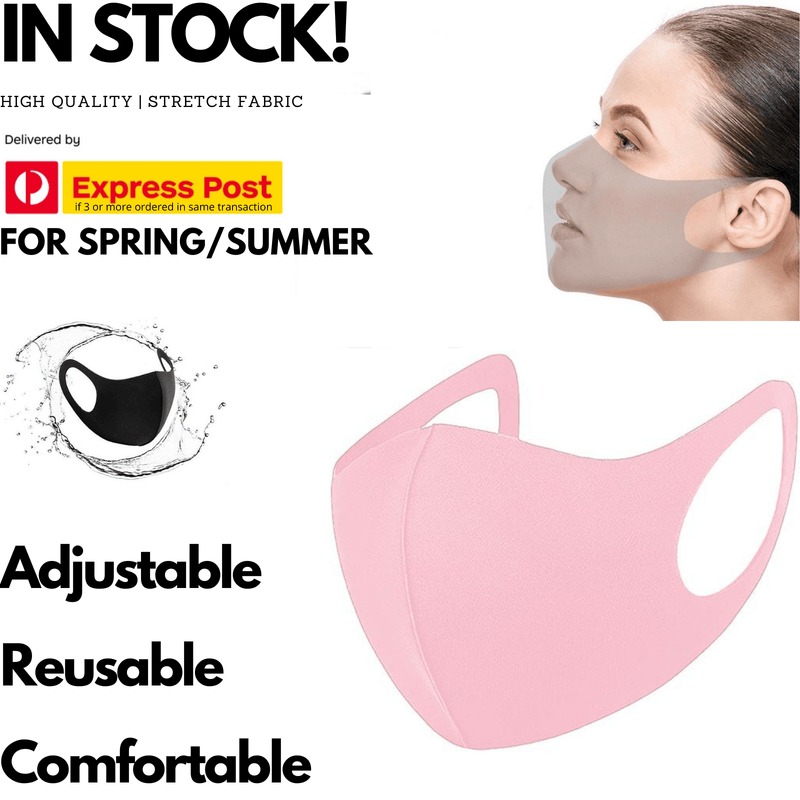 Load image into Gallery viewer, SUMMER Reusable Breathable Face Mask Mouth Mask Anti Dust Haze Protective in Pink-1