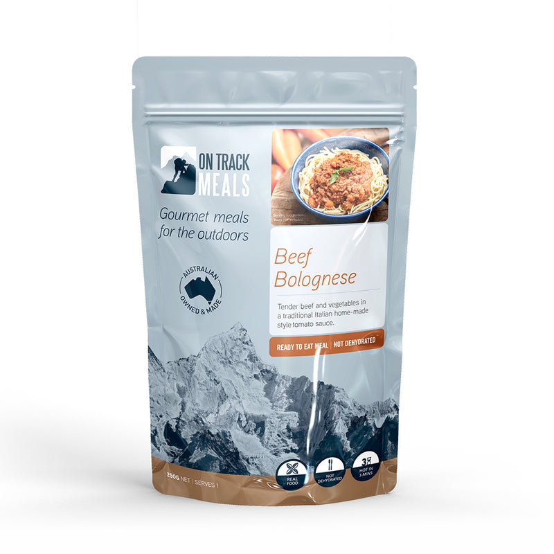 Load image into Gallery viewer, On Track MRE Beef Bolognese | Adventureco
