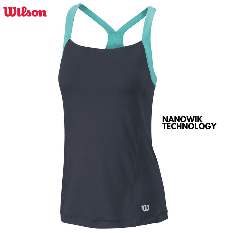 Load image into Gallery viewer, WILSON Summer Strappy Tank Top Tennis Sports Gym - Coal