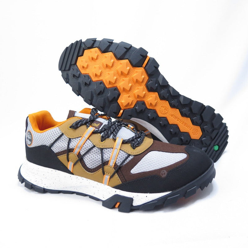 Load image into Gallery viewer, Timberland Mens Garrison Trail Hiking Sneakers Shoes Trekking Runners - Grey Mesh/Brown