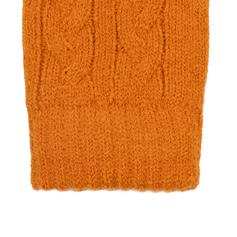 Load image into Gallery viewer, Dents Womens Cable Knit Cosy-Lined Gloves in Pumpkin Orange-2