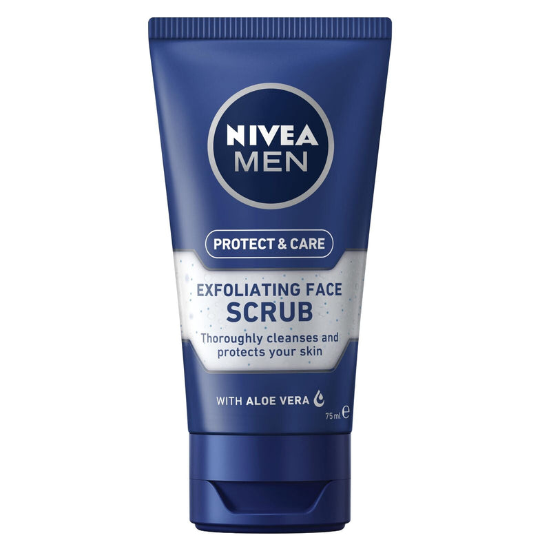 Load image into Gallery viewer, NIVEA Men Protect & Care Exfoliating Face Scrub Wash Aloe Vera 75ml-1