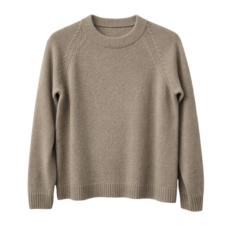 Load image into Gallery viewer, Luxury Cashmere Wool Funnel Neck Heavy Gauge Pullover Jumper (Chunky Knit) in Green-0