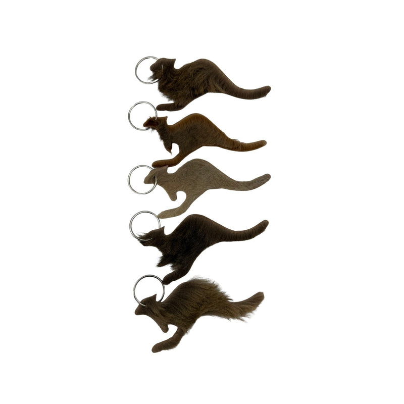 Load image into Gallery viewer, Jacaru 6509M Key Ring Kangaroo Fur 5-pack