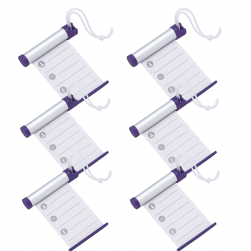 Load image into Gallery viewer, 6x Funky Luggage Cylinder Tag Rollout Label for Address Details - Silver/Blue-0