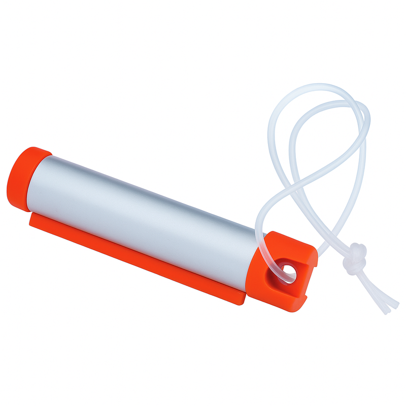 Load image into Gallery viewer, Funky Luggage Cylinder Tag Rollout Label for Address Details - Silver/Orange-2
