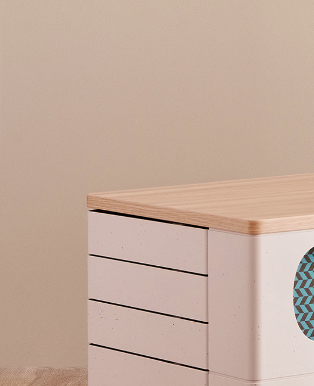 Load image into Gallery viewer, UFOU Fitin Helix Modular Storage Cabinet Unit (5 Revolving Doors)-3