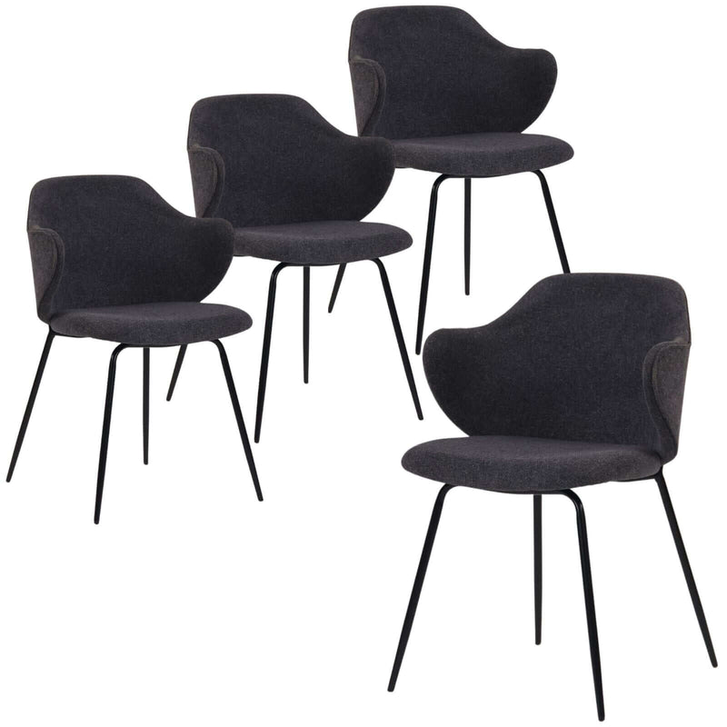 Load image into Gallery viewer, Set of 4 Dining Chairs in Graphite-0