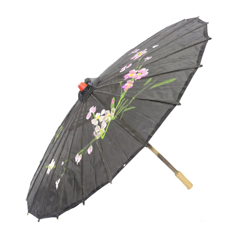 Load image into Gallery viewer, 6x PARASOL UMBRELLA Chinese Japanese Bamboo Flower Pattern 80cm Large BULK - Assorted Colour Pack-2