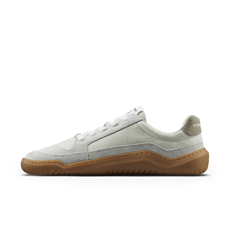 Load image into Gallery viewer, Vivobarefoot Gobi III Sneaker Leather Womens Limestone Dusty Green