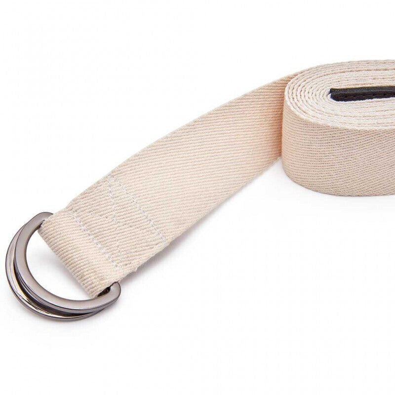 Load image into Gallery viewer, Adidas Premium Yoga Strap 2.5m Long Adjustable Belt Pilates Stretching Poses - Beige