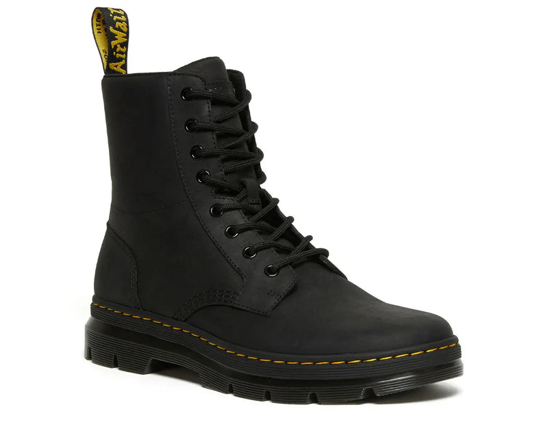 Load image into Gallery viewer, Dr. Martens Unisex Combs Wyoming Leather Boots in Black