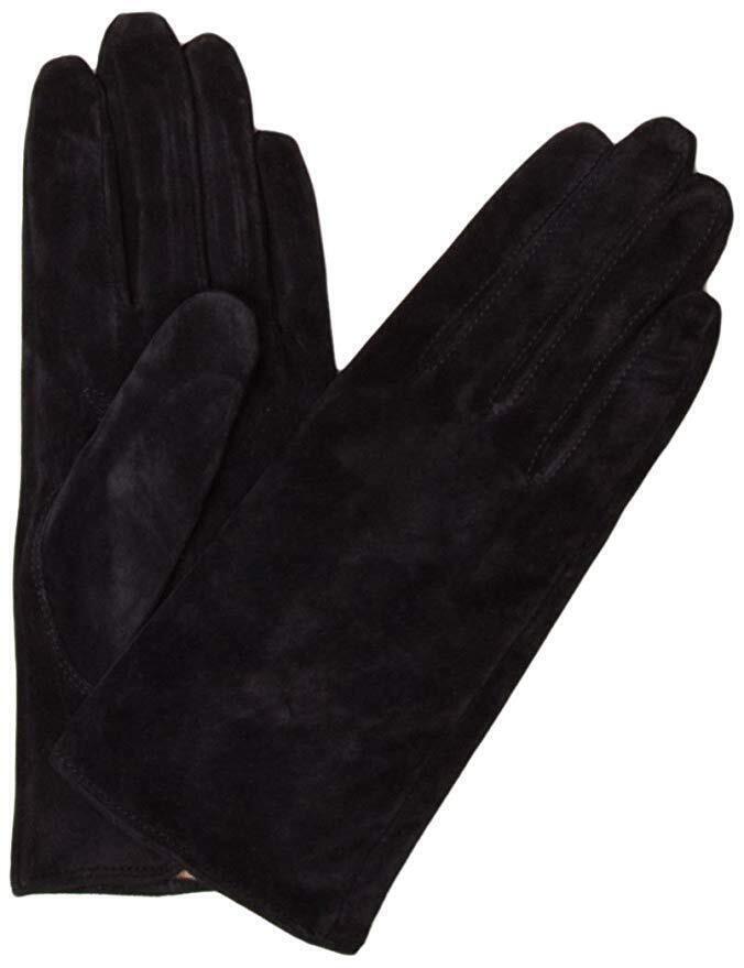 Load image into Gallery viewer, DENTS Emily Ladies Womens Plain Suede Leather Gloves w Acrylic Lining-1