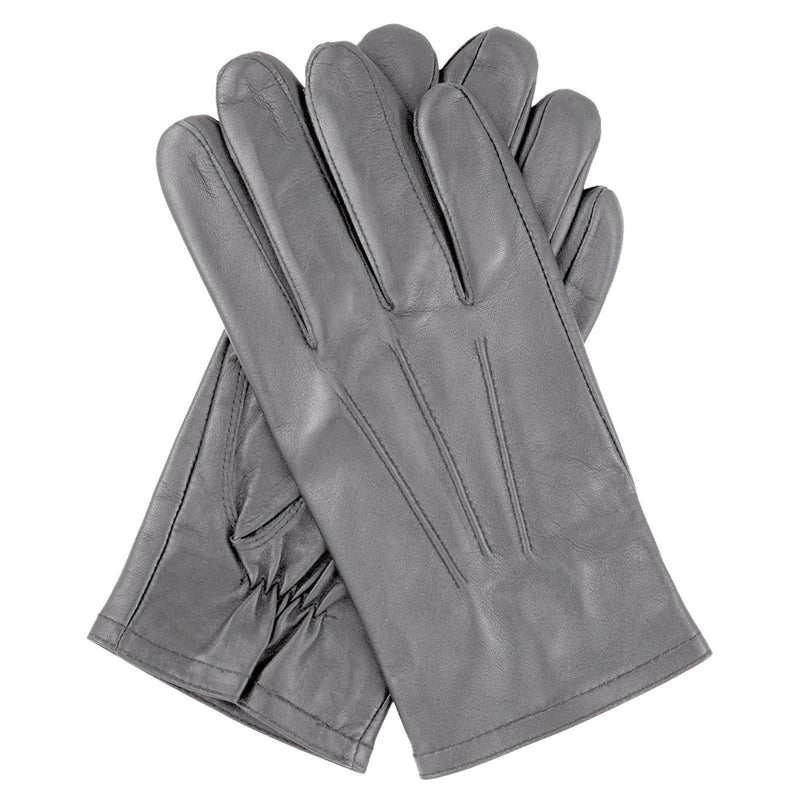 Load image into Gallery viewer, Dents Mens Genuine Full Grain Leather Gloves 3 Point Stitch Fleece Lined Warm Winter - Purple