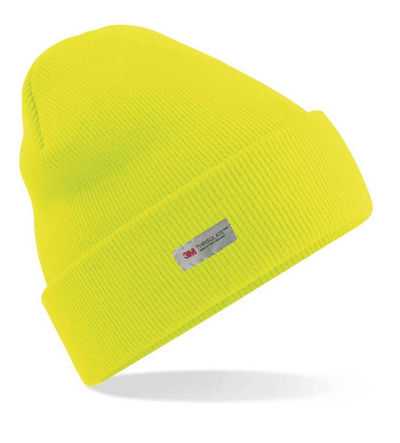 Load image into Gallery viewer, Dents 3M THINSULATE Pull On Beanie Hat Thermal Work Workwear Hi Vis - Yellow-0