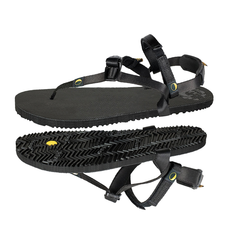 Load image into Gallery viewer, Luna Leadville Trail Black Sandals