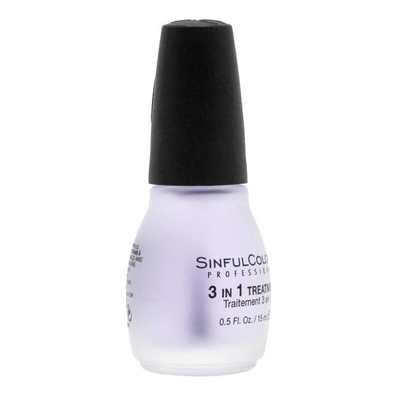 Load image into Gallery viewer, Sinful Colors Nail Polish 3 In 1 Treatment Top Coat 15ml - 1707-2