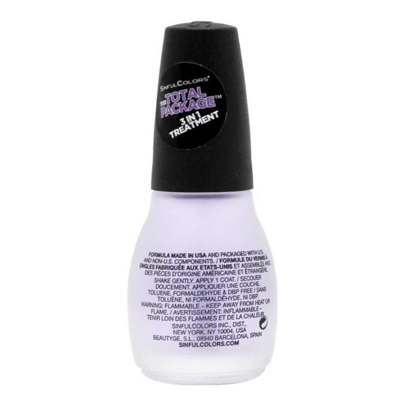 Load image into Gallery viewer, Sinful Colors Nail Polish 3 In 1 Treatment Top Coat 15ml - 1707-3