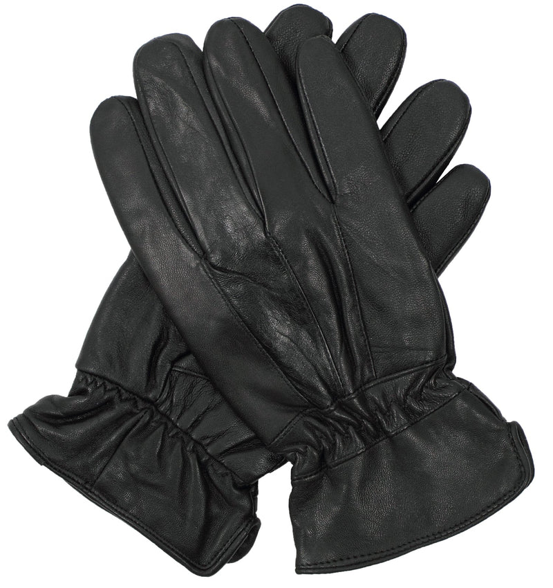 Load image into Gallery viewer, 3M THINSULATE Mens Genuine Leather Gloves Patch Thermal Lining Warm Winter - Black-1