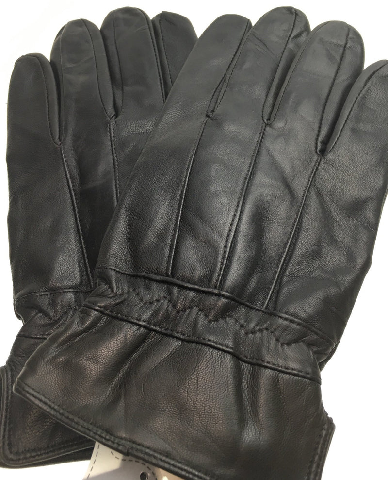 Load image into Gallery viewer, 3M THINSULATE Mens Genuine Leather Gloves Patch Thermal Lining Warm Winter - Black-4