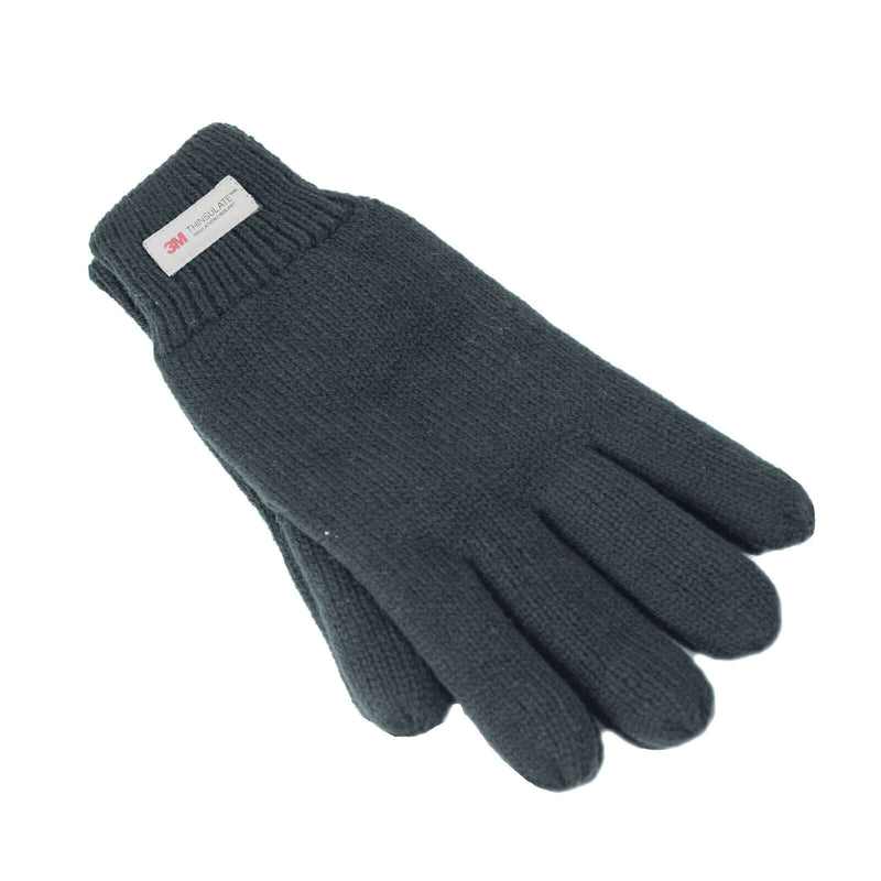Load image into Gallery viewer, Dents 3M THINSULATE Gloves Snow Ski Knitted Polar Fleece Thermal Plain Winter - Charcoal-0