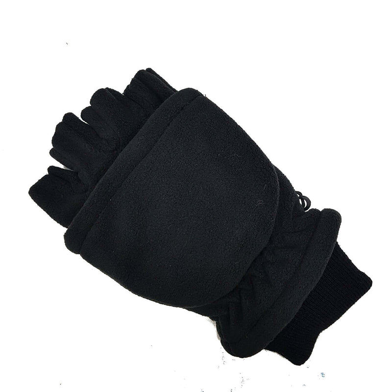 Load image into Gallery viewer, Dents Mens 3M Thinsulate Lined Half Finger Gloves/Mittens Fingerless Warm Winter in Black-4