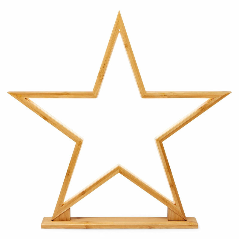 Load image into Gallery viewer, 52cm Bamboo Star LED Table Desk Lamp Light Modern Designer - Natural-0