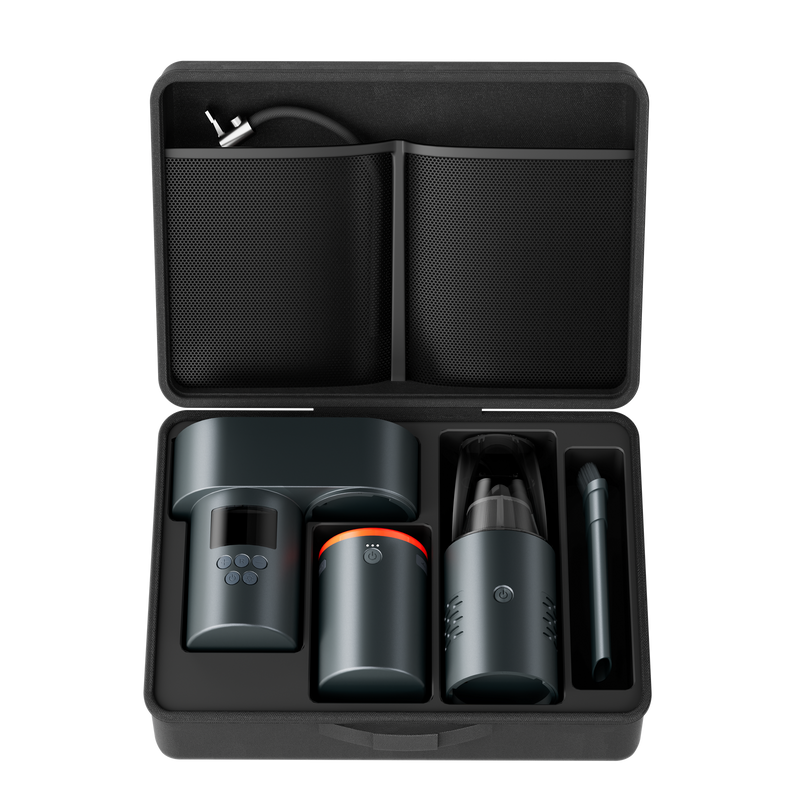 Load image into Gallery viewer, 3-in-1 Auto Smart Kit with Tyre Inflator, Vacuum Cleaner, and Power Bank-1