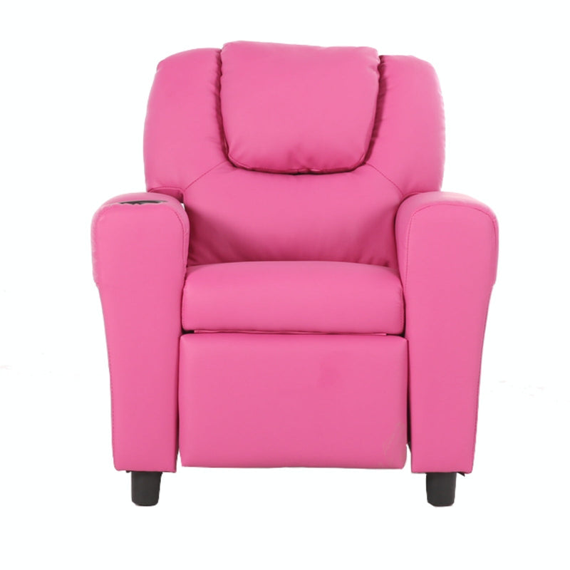 Load image into Gallery viewer, Oliver Kids Recliner Chair Sofa Children Lounge Couch PU Armchair - Pink-2
