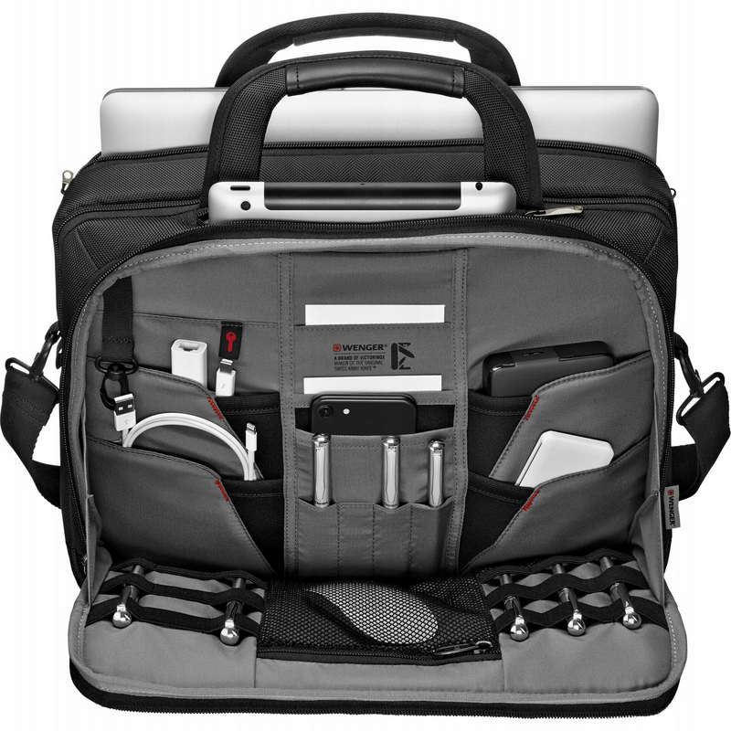Load image into Gallery viewer, Wenger BC Laptop Brief Travel Bag 14-16" (Black) - Pro-4