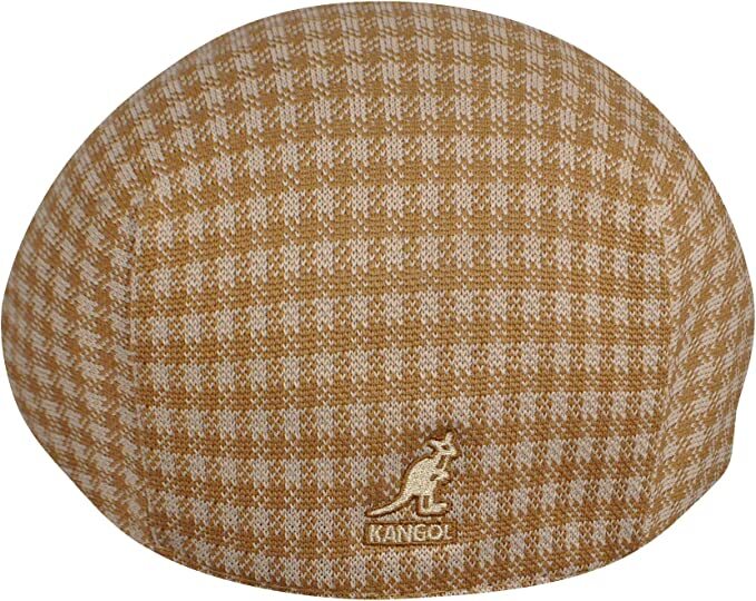 Load image into Gallery viewer, KANGOL Houndstooth 507 Tropic Ivy Cap K1327CO Summer Driving Hat Style - Tan - L
