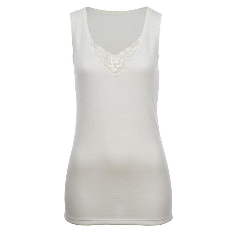 Load image into Gallery viewer, Thermo Fleece® Ladies Sleeveless Thermal Tank Top Poly Cotton - White