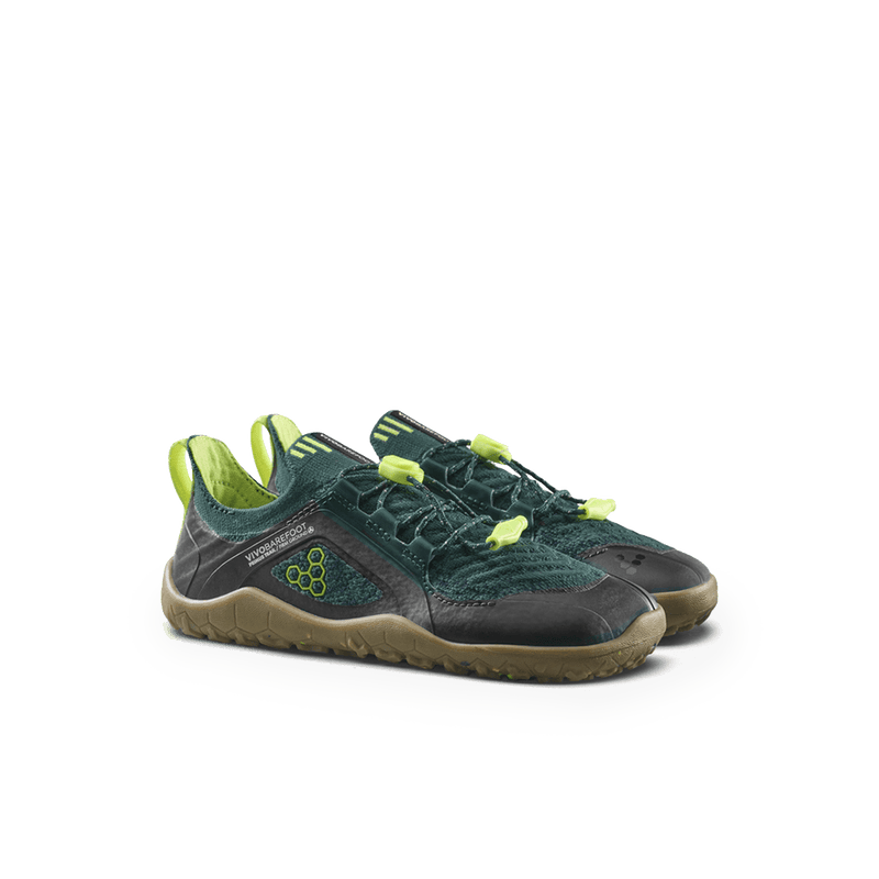 Load image into Gallery viewer, Vivobarefoot Primus Trail Knit FG Kids Barefoot Trail Shoe – June Bug