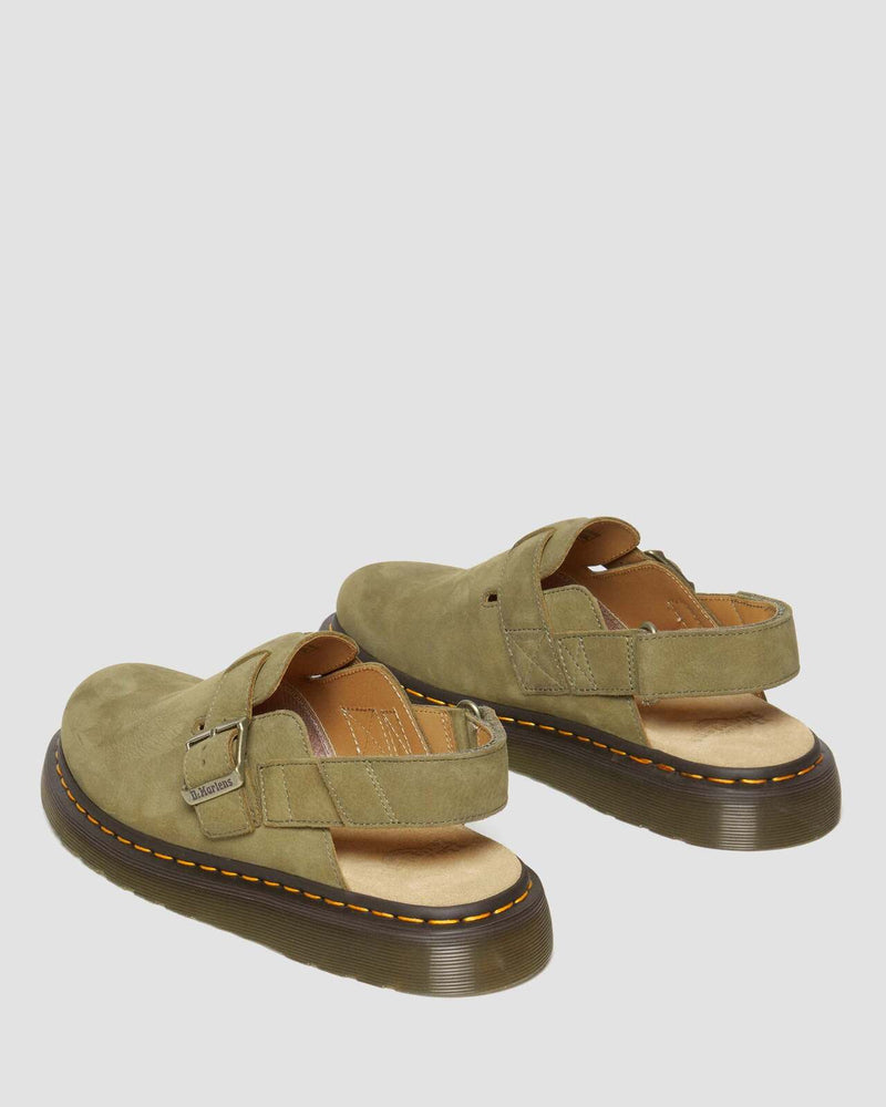 Load image into Gallery viewer, Dr. Martens Jorge II Sling Back Shoes Sandals Slip On in Olive Nubuck