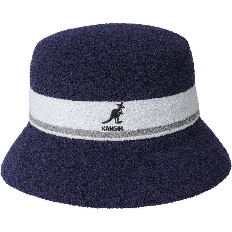 Load image into Gallery viewer, Kangol Bermuda Stripe Bucket Hat Casual Camping Fishing Cap - Navy Blue