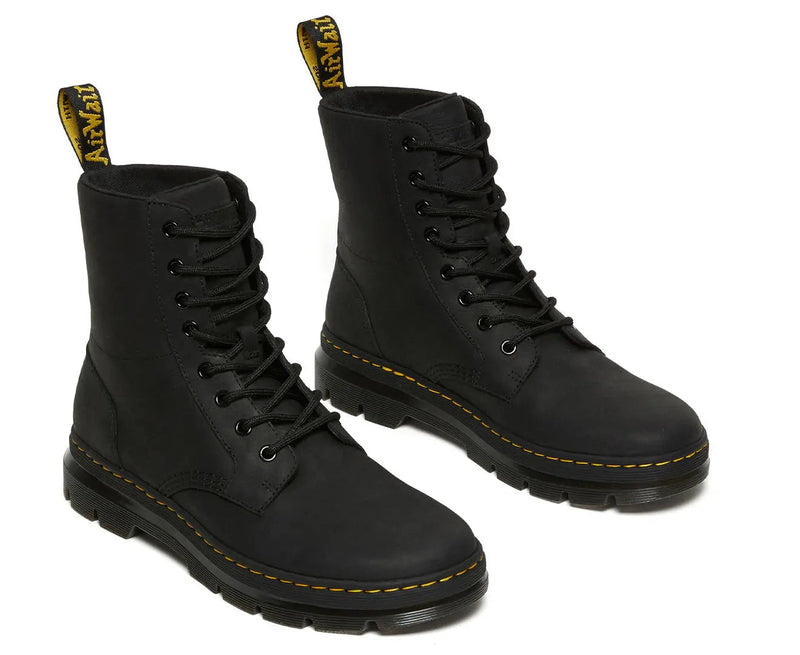Load image into Gallery viewer, Dr. Martens Unisex Combs Wyoming Leather Boots in Black