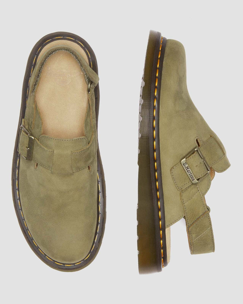 Load image into Gallery viewer, Dr. Martens Jorge II Sling Back Shoes Sandals Slip On in Olive Nubuck