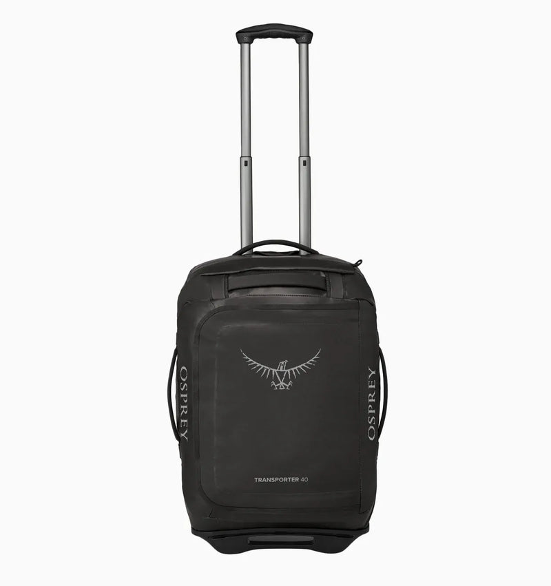 Load image into Gallery viewer, Osprey 40L Wheeled Transporter Duffel Bag Travel Carry On Suitcase in Black-0