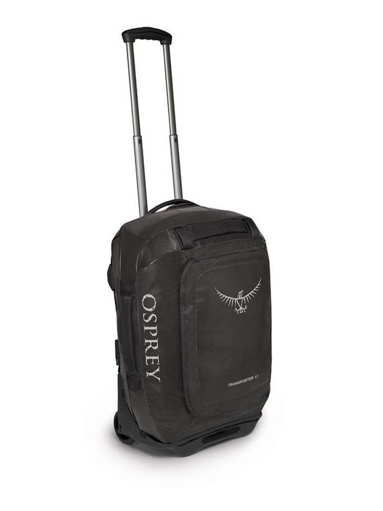 Load image into Gallery viewer, Osprey 40L Wheeled Transporter Duffel Bag Travel Carry On Suitcase in Black-4